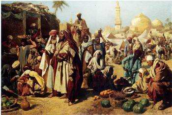Arab or Arabic people and life. Orientalism oil paintings  382